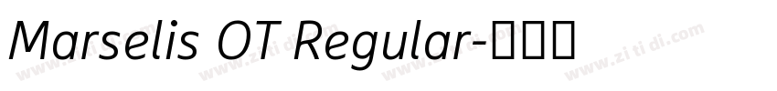 Marselis OT Regular字体转换